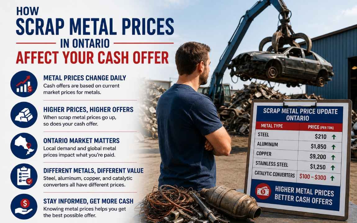 How Scrap Metal Prices in Ontario Affect Your Cash Offer