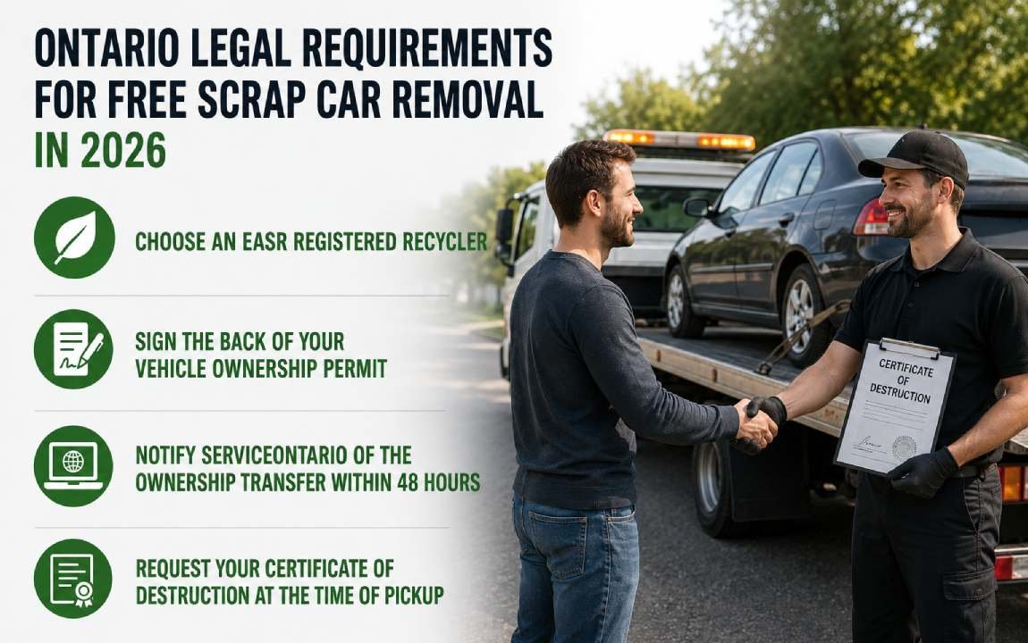 Ontario Legal Requirements for Free Scrap Car Removal in 2026