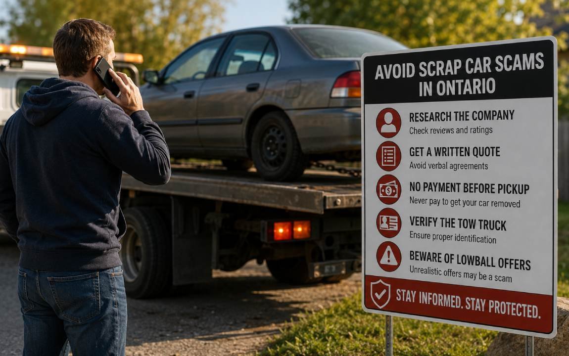 How to Avoid Common Scrap Car Scams in Ontario