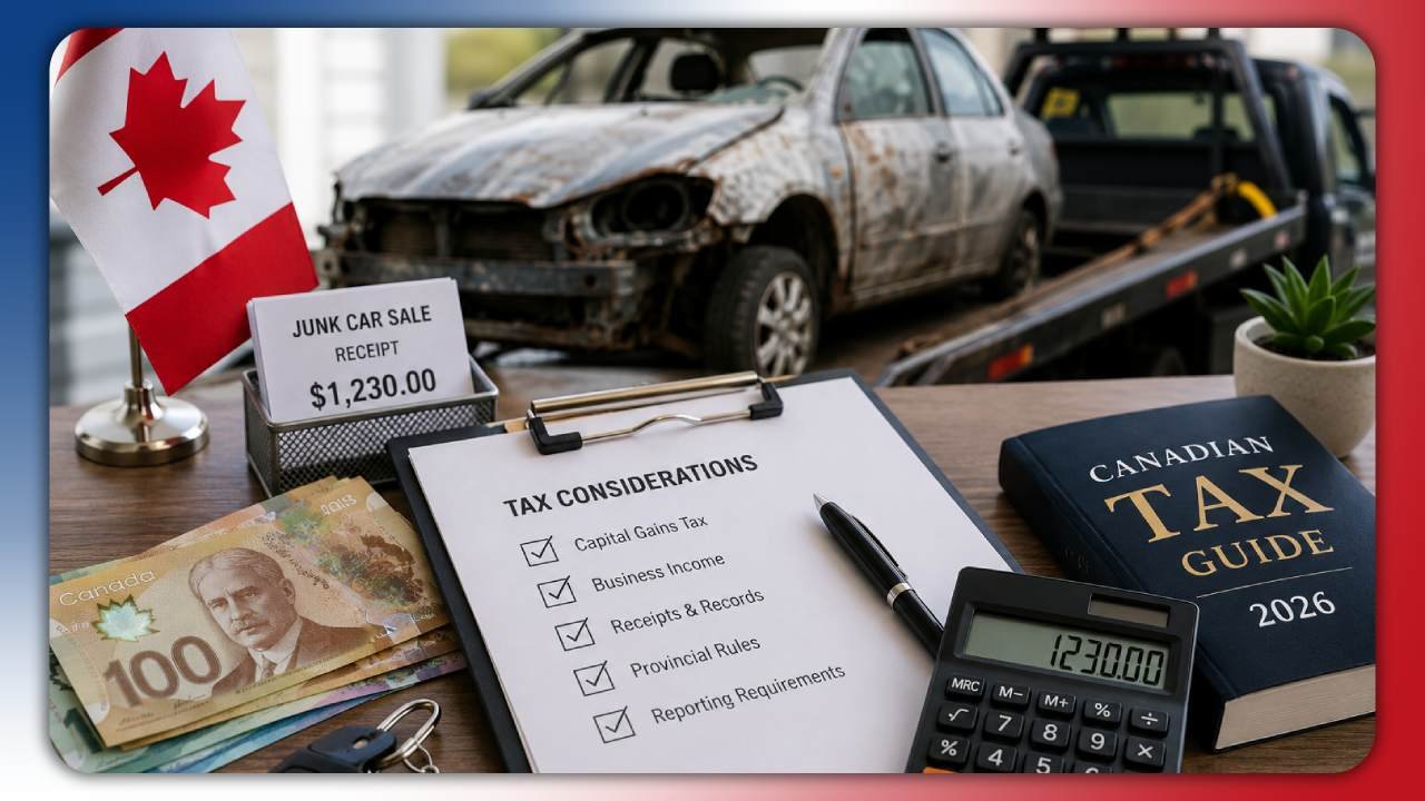 Tax on Selling a Junk Car in Canada: Complete 2026 Guide